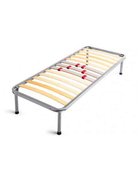 Fixed slatted bed mod. ROBUSTA with iron structure. Stiffness adjusters.