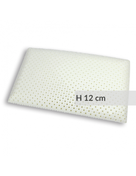 Cuscino memory foam VENIXSOFT anti cervicale forma classica LUXURY H12 cm Fodera in cotone sfoderabile - Made in Italy