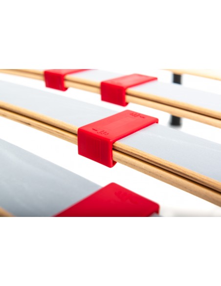 copy of Fixed slatted bed mod. ROBUSTA with iron structure. Stiffness adjusters.